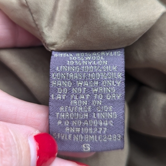 Hale Bob Silk Wool Layered Sheer Chiffon Halter Taupe Tank Top Size S - Picture 8 of 11